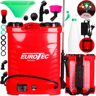 Eurotec postrekovač na batérie s objemom 16 litrov
